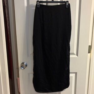 Size Small Miou Muse Black Silk Skirt